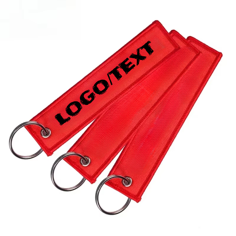 Embroidery Ribbon - Aangepaste logo luchtvaart tas lint sleutelhanger