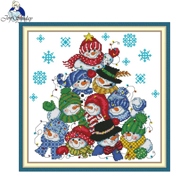Embroidery X Pattern - Bouwen van een sneeuwpop patroon JoySunday