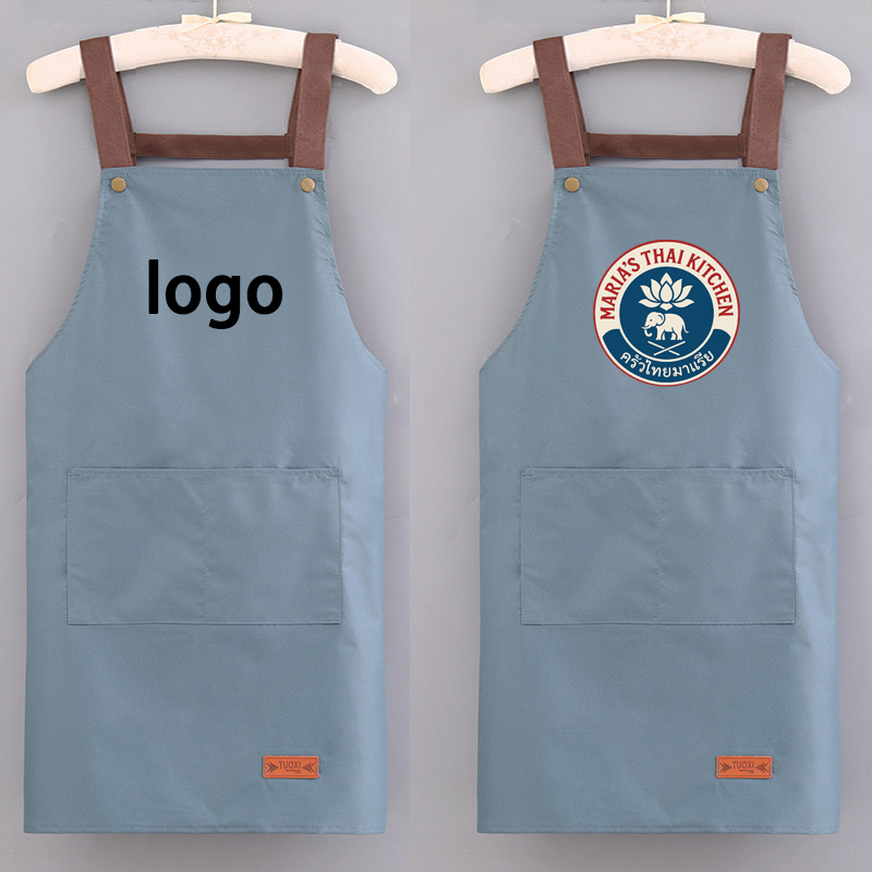 Embroidery Kitchen - Keuken waterdicht en oliebestendig schort, werkuniform