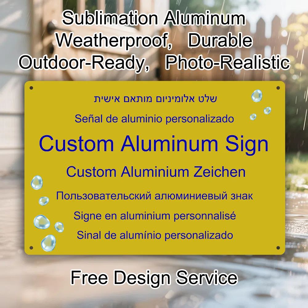 Embroidery Water - Aangepaste aluminium bord gepersonaliseerde foto afdrukken