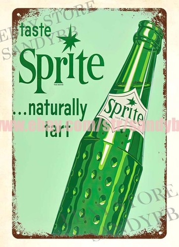 Embroidery Water - Fles frisdrank blikken metalen bord hangend