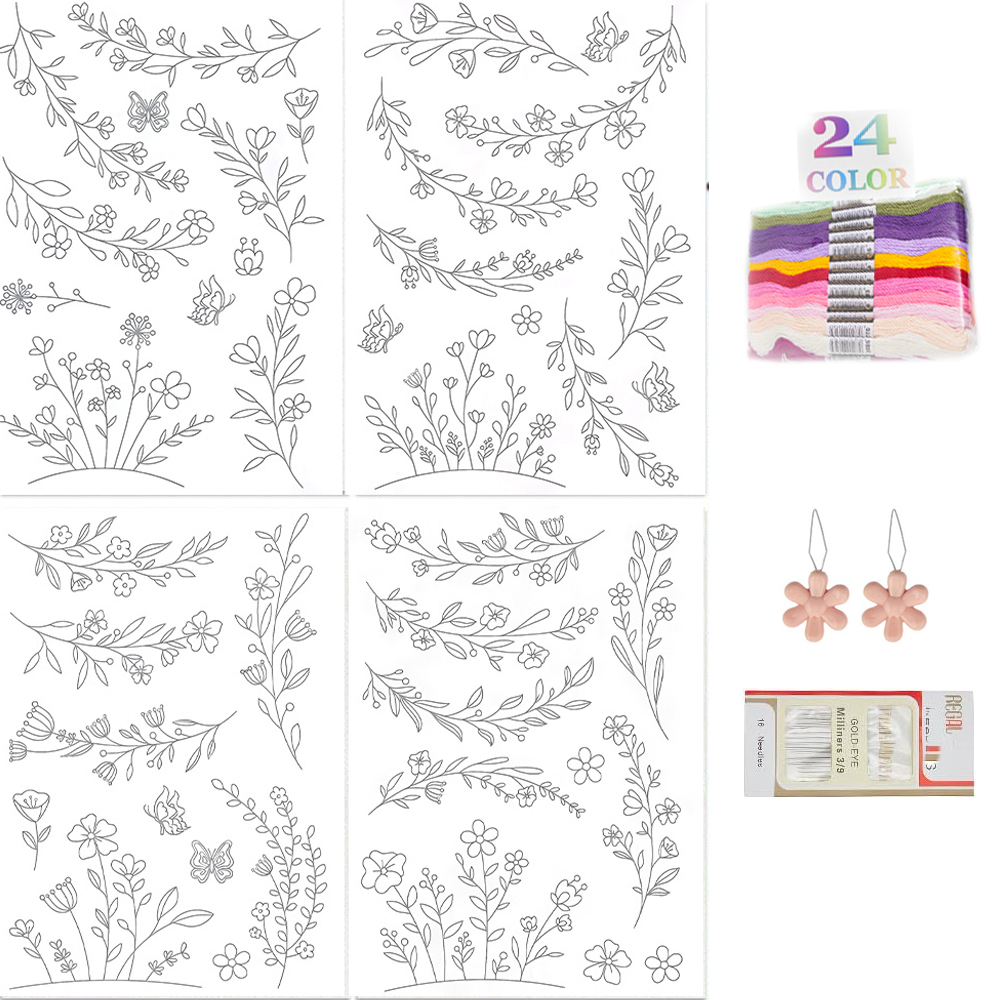 Embroidery Sheet - Wateroplosbaar borduurstabilisatorpapier, wasbare vellen voor stick