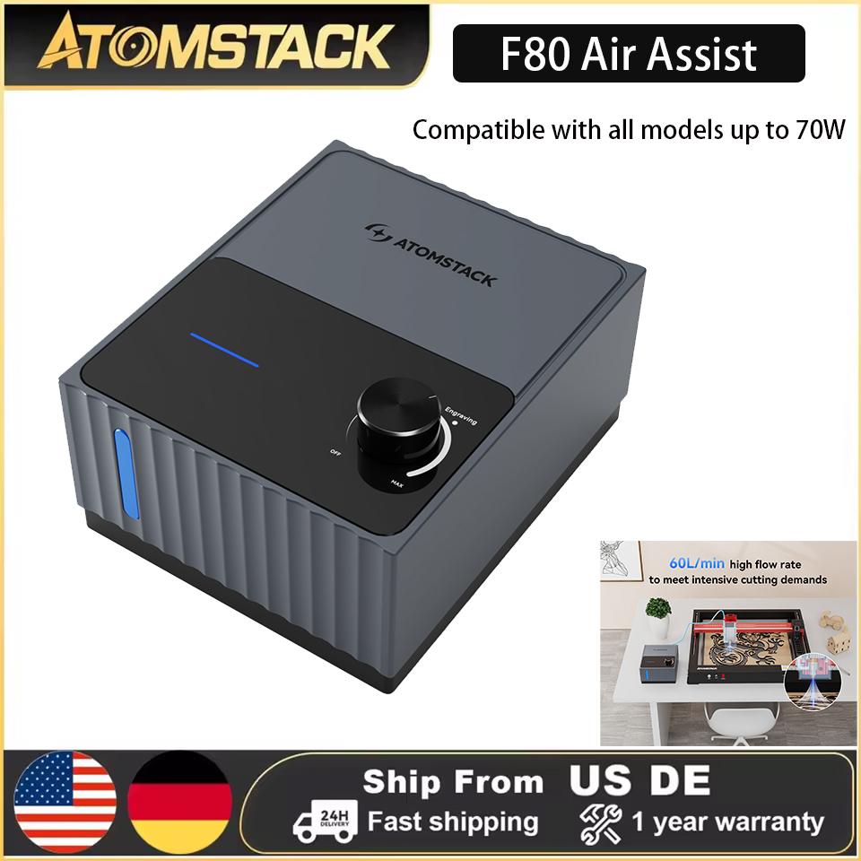 Embroidery Removal - Atomstack F80 Air Assist-pomp voor lasergraveermachines