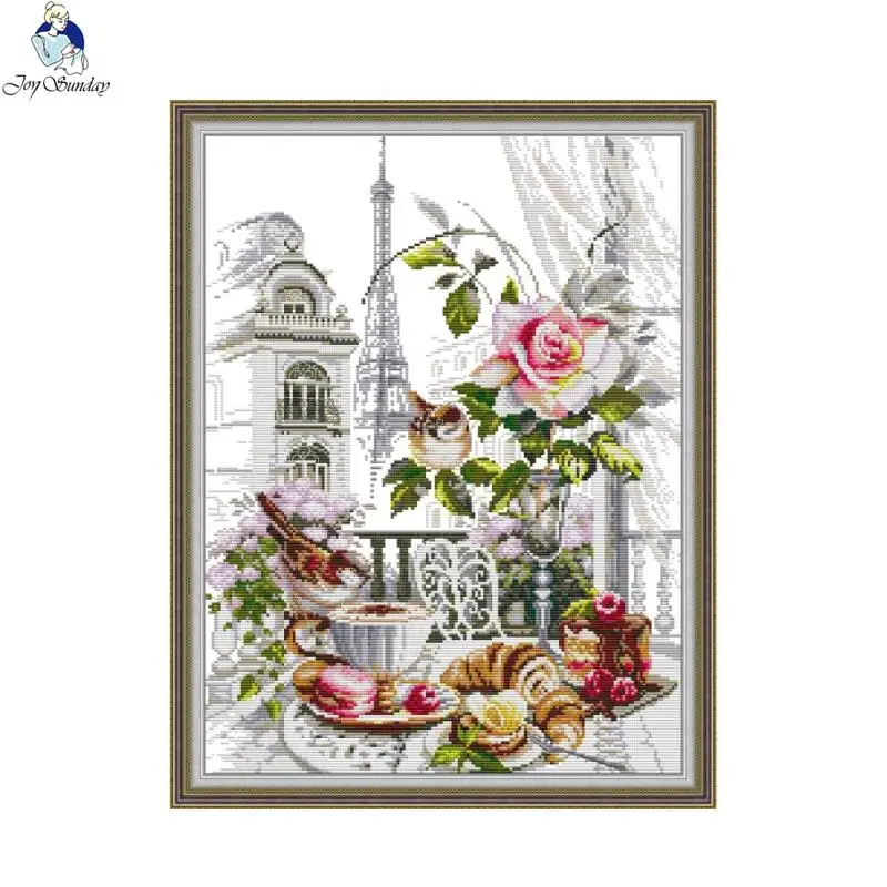 Embroidery X Pattern - Vreugde Zondag Afdrukken Kruissteek Kit Diy