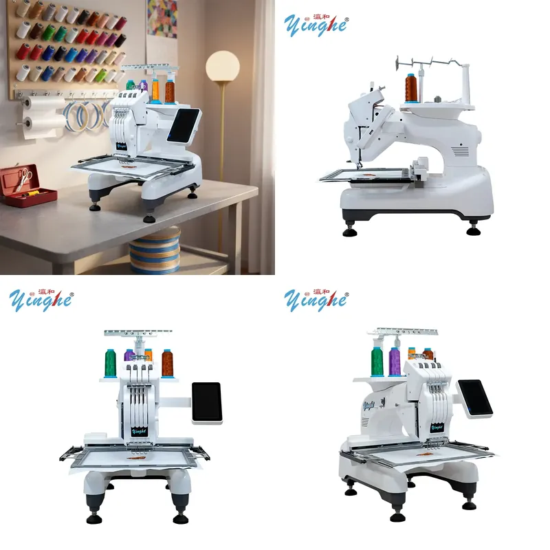 Embroidery Computer - YINGHE 36*26cm 4-naalds borduurmachine voor thuisgebruik,