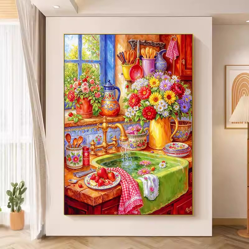 9ct 75x90cm Bloem Keuken Bordu - Embroidery Kitchen recensie en prijs