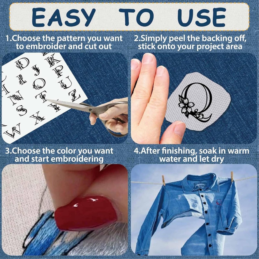Letter A-Z Wateroplosbare bord - Embroidery Water recensie en prijs
