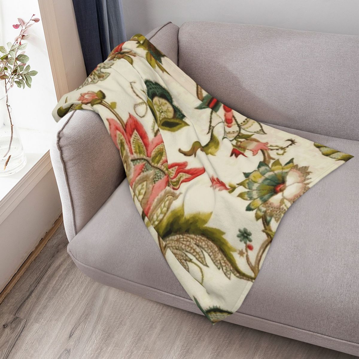 Jacobijnse Bloemige Crewel Bor - Embroidery Vector recensie en prijs