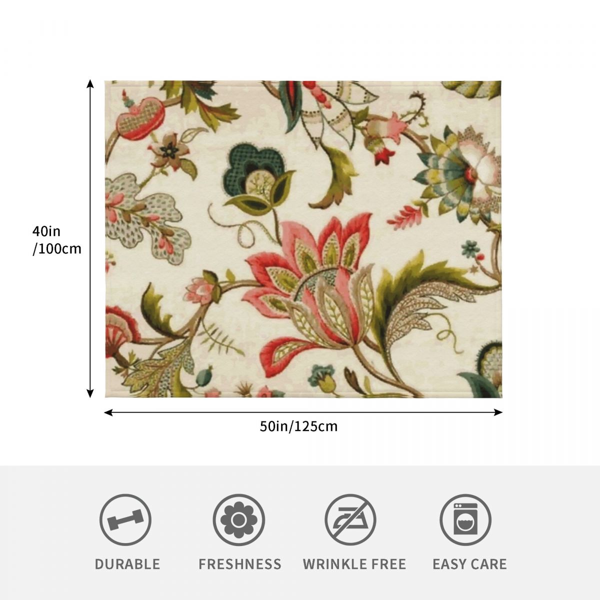 Jacobijnse Bloemige Crewel Bor - Embroidery Vector recensie en prijs