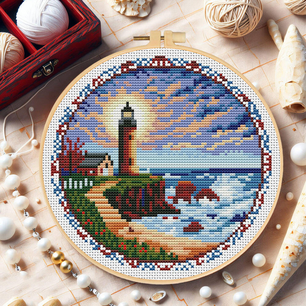 Kruissteek Vuurtoren Met Hoepe - Embroidery X Pattern recensie en prijs