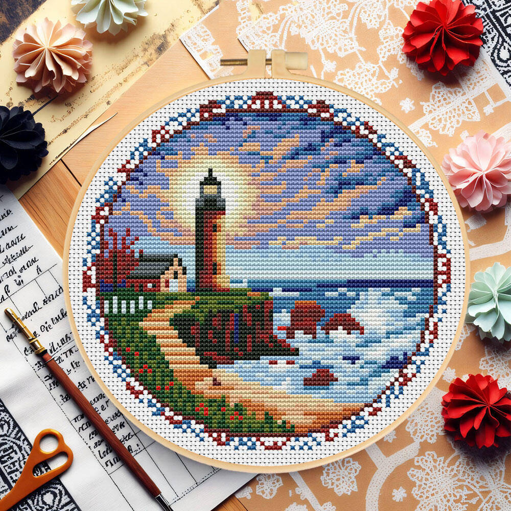 Kruissteek Vuurtoren Met Hoepe - Embroidery X Pattern recensie en prijs