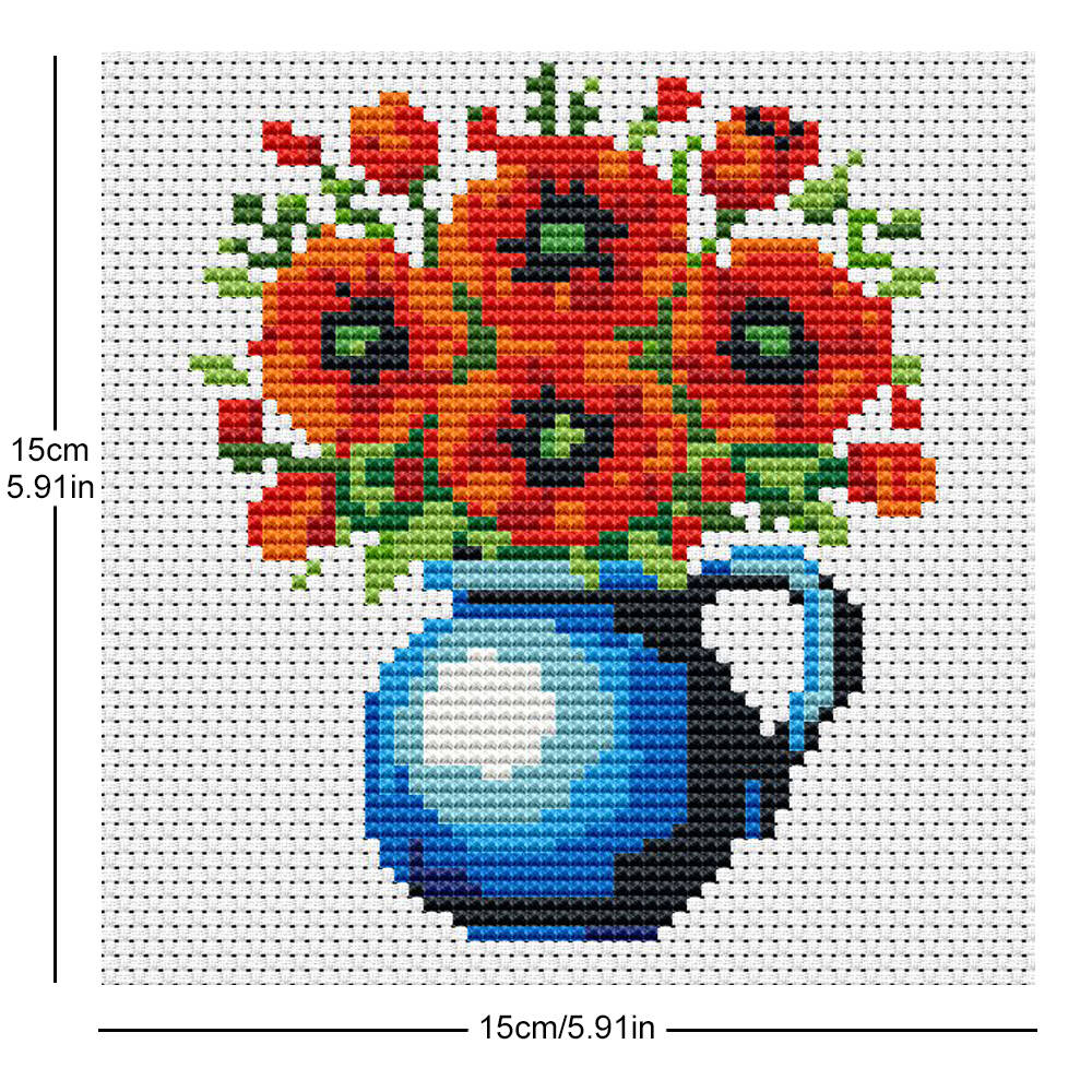 Evershine 8 stuks mini bloem k - Embroidery X Pattern recensie en prijs