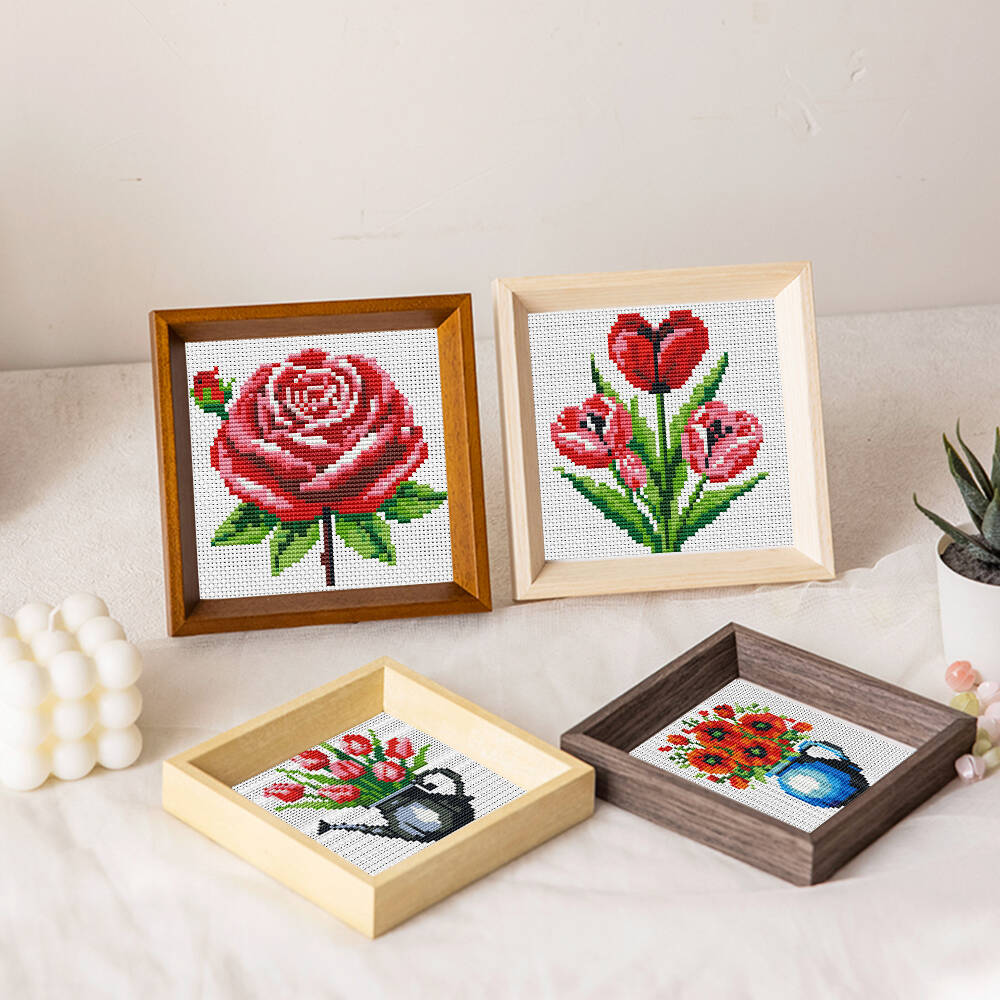 Evershine 8 stuks mini bloem k - Embroidery X Pattern recensie en prijs