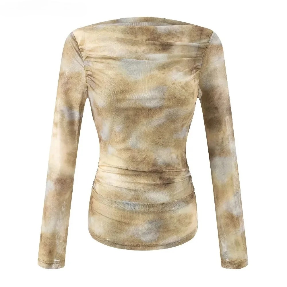 2025 Sexy Tie-Dye Print Gerimp - Embroidery Fashion recensie en prijs
