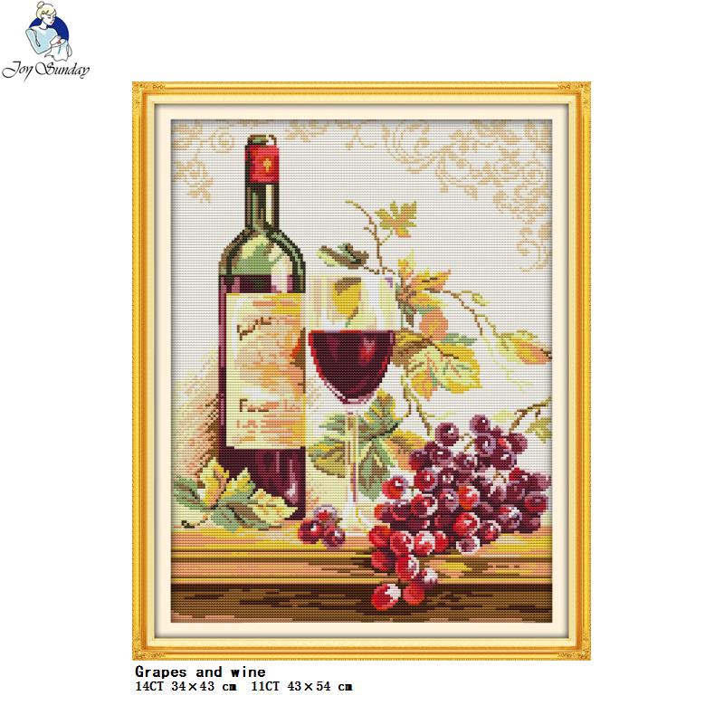 Wijn en Fles Collectie Gedrukt - Embroidery Kitchen recensie en prijs