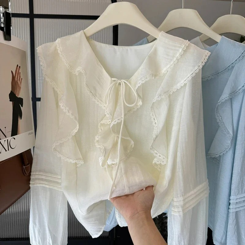 Franse V-hals chique blouse me - Embroidery Fashion recensie en prijs